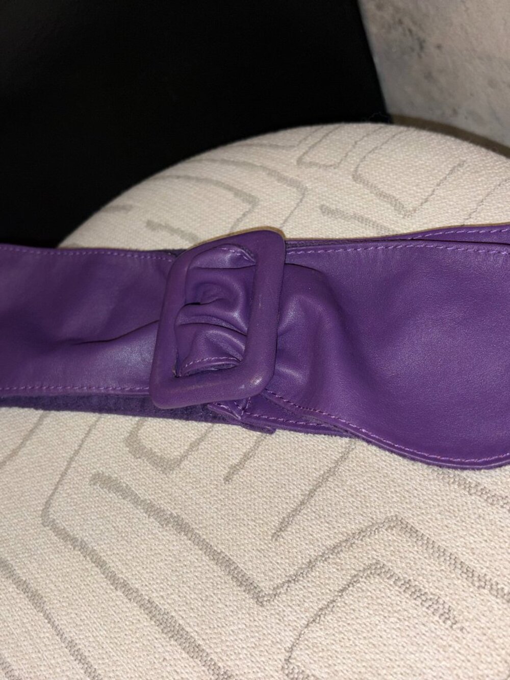 Vintage Purple Leather Danier Belt